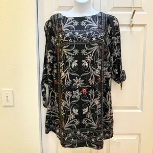 3 Hearts floral paisley shift dress